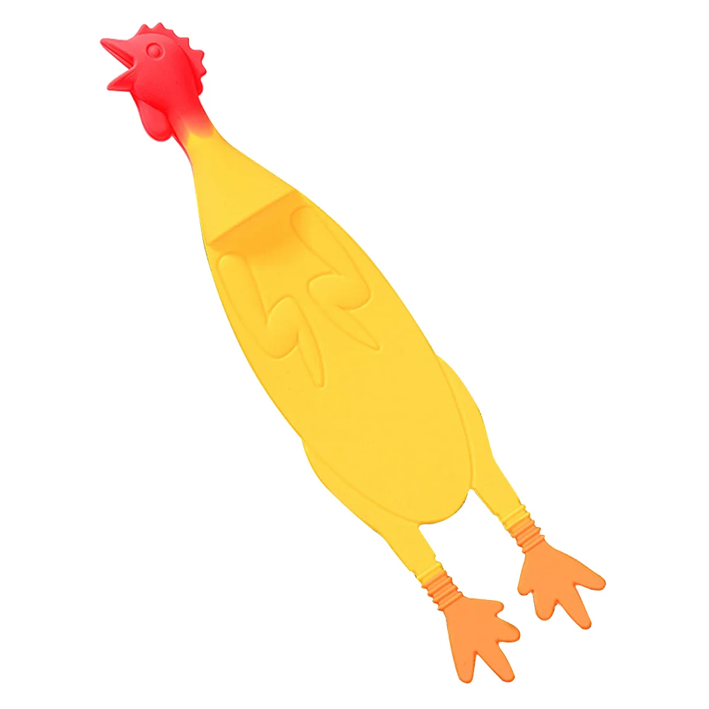 

Silicone Screaming Chicken Student Lovely Bookmarker Stationery