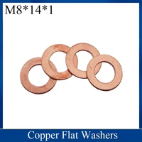 %e3%80%908141%e3%80%91solid copper washer flat ring gasket sump plug oil seal fittings fastener hardware accessories 1pcs