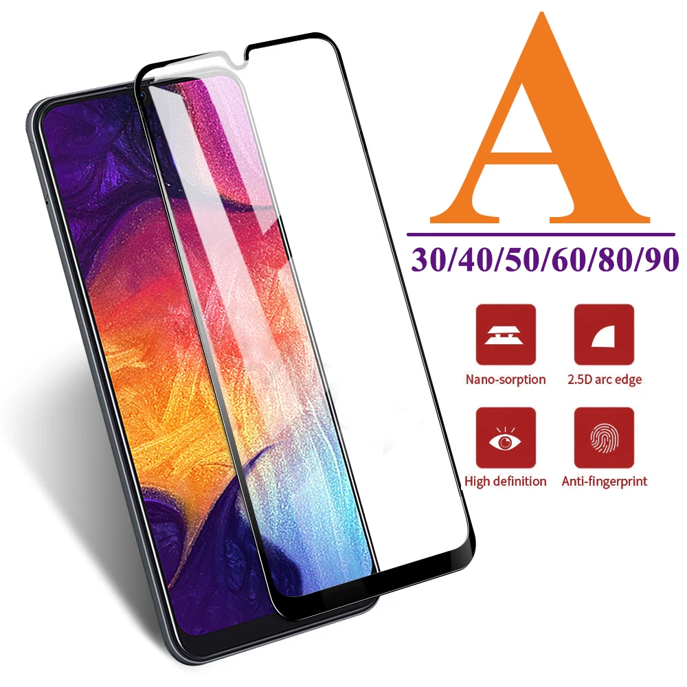 Закаленное стекло для Samsung Galaxy A30 A50 защитная пленка экрана A40 A 30 50 бронированное