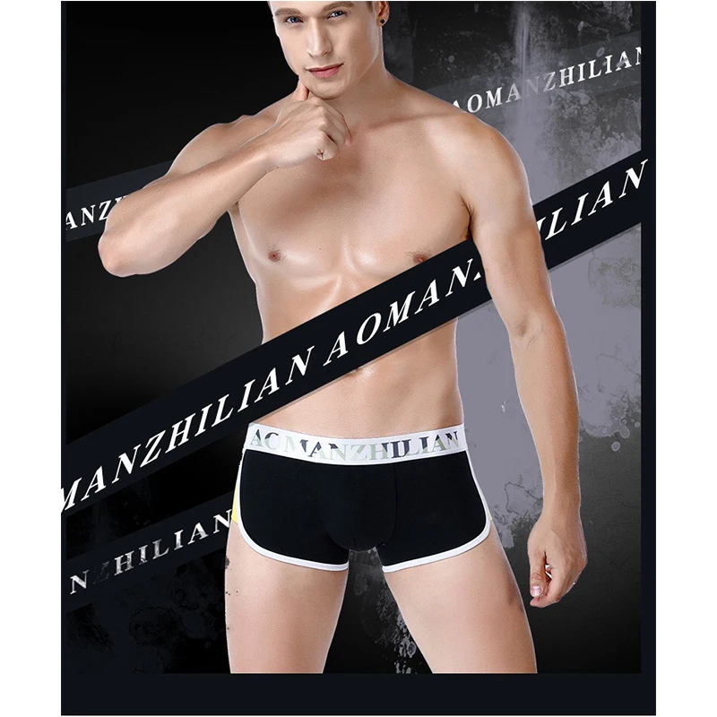 

3 шт., мужские трусы-боксеры из натурального хлопка