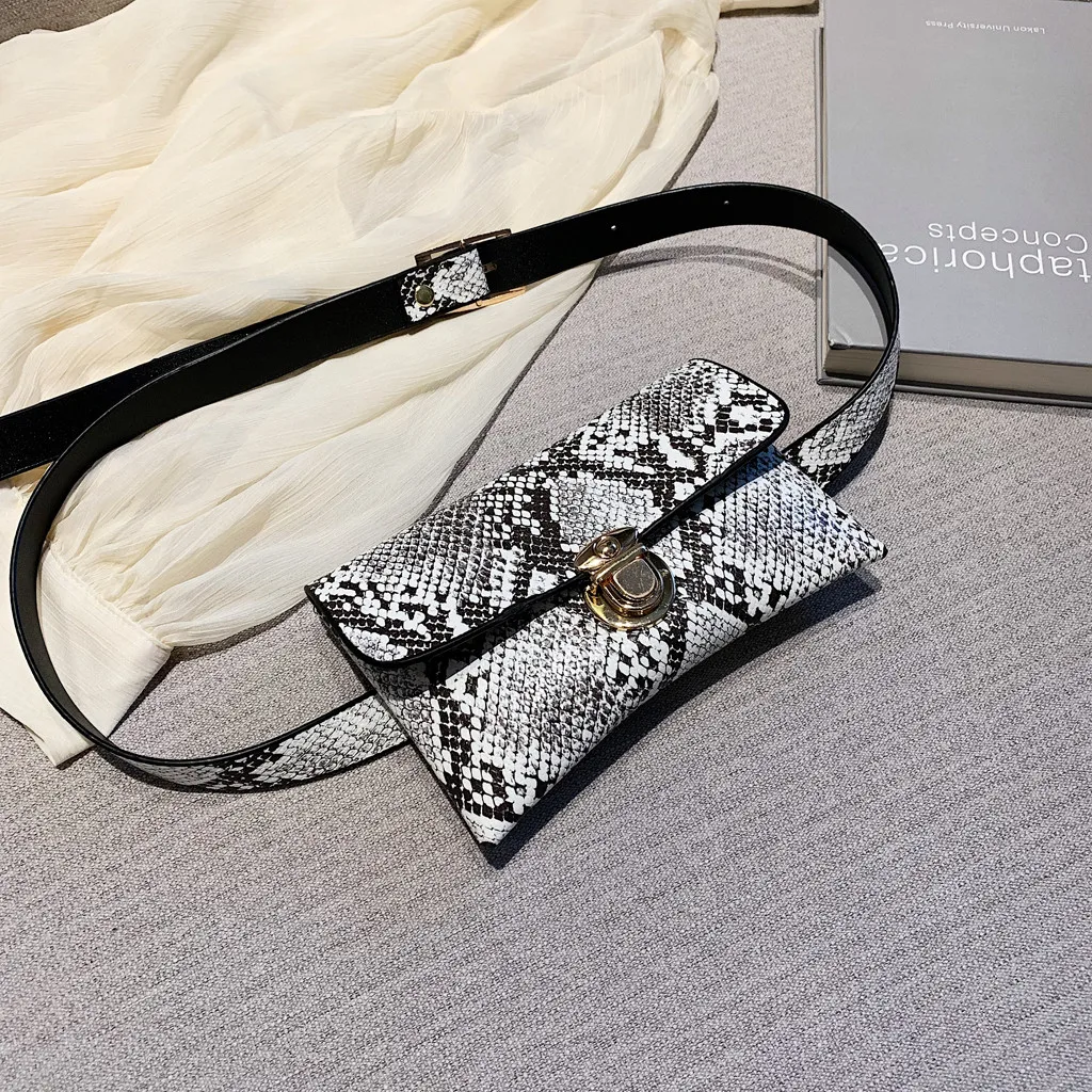 

Simple Women Retro Serpentine Vintage Leather Messenger Bag Exquisite Original Portable Handbag Elegant Female Crossbody Bags