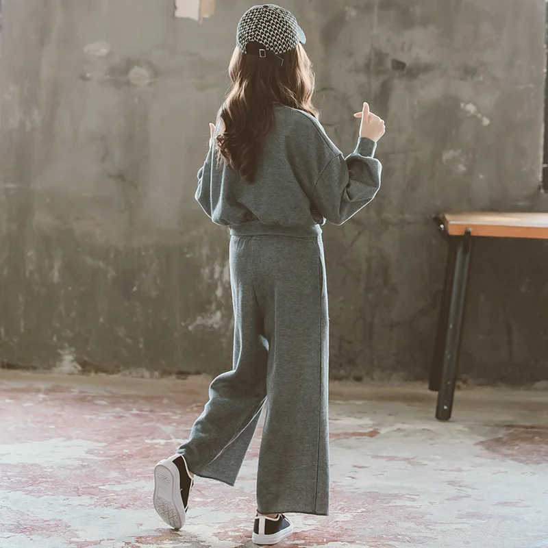 Комплект осенней одежды для девочек Новинка 2021 года Свободные повседневные