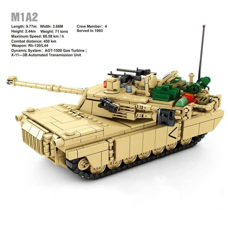 Gulo gulo 904 шт. военный Challenger 2 Основной боевой танк строительные блоки слово