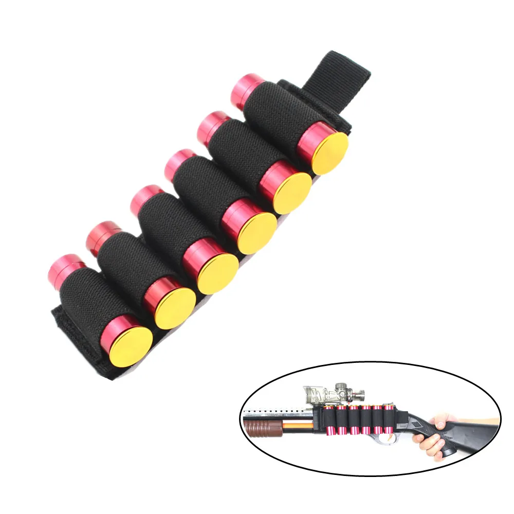 6 Круглый приклад для дробовика оболочки держатель эластичный патроны кобуры