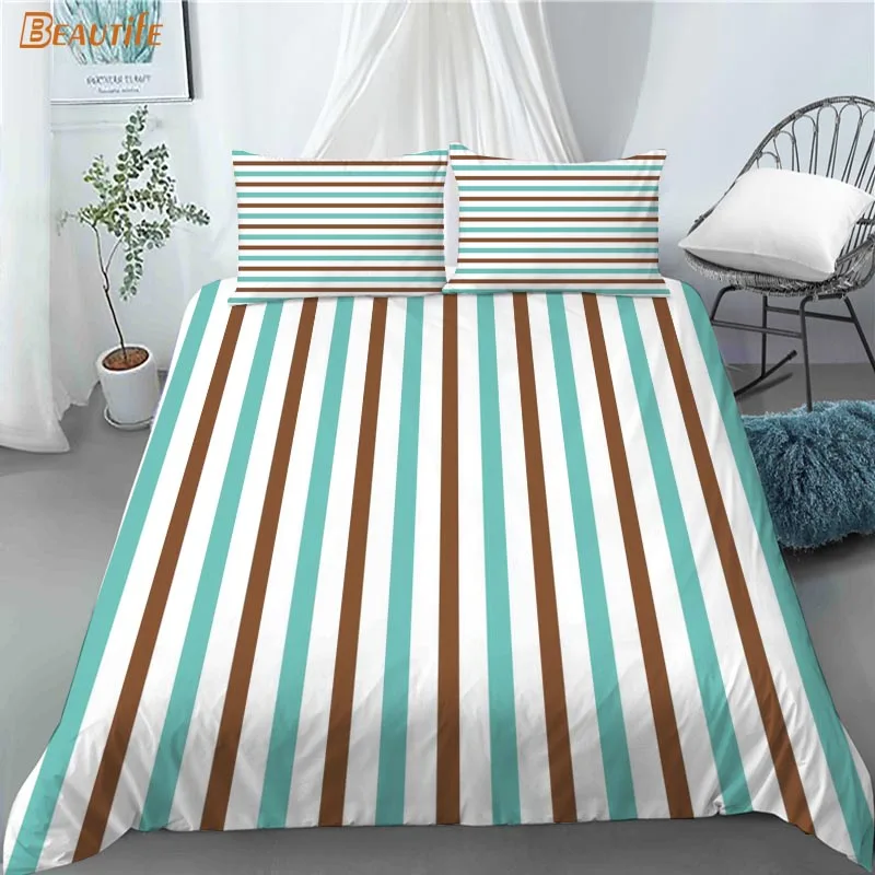 Juego de ropa de cama con estampado Floral y azul sin costuras, edred&oacute;n con funda de almohada para ni&ntilde;os y el hogar, 180x200cm, 1019-2