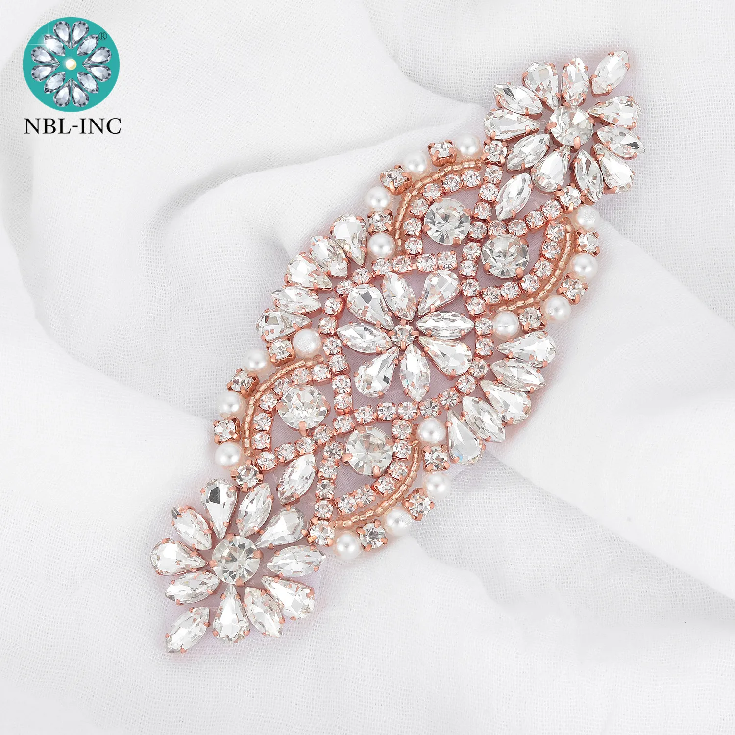 (1 шт.) серебристые золотые стразы свадебный пояс Свадебная Аппликация с