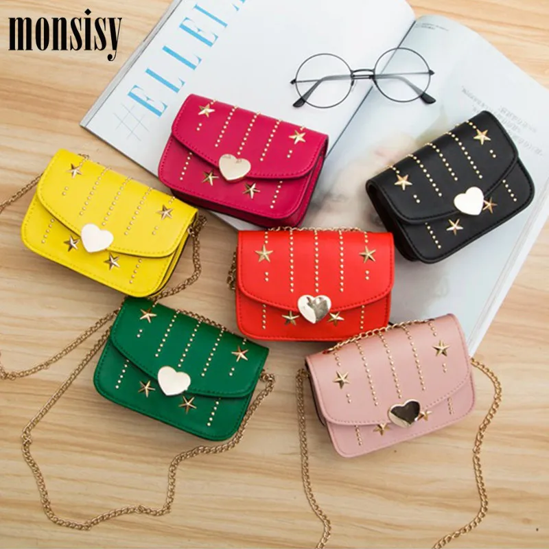 Monsisy Кошелек для монет кошелек из искусственной кожи Сумка через плечо девочек
