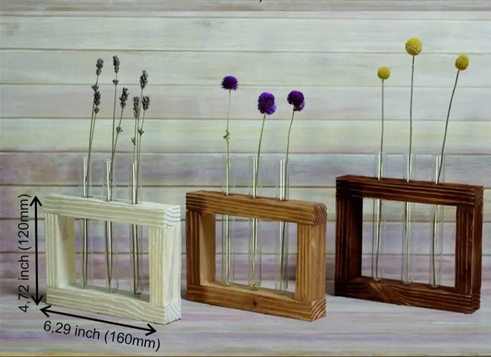 Тестовая трубка плантаторная ваза цветочные горшки настольный декор террариума