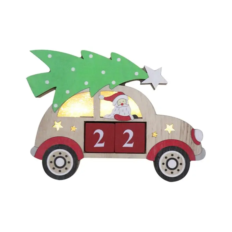 1 шт. деревянный календарь светящийся Декор вечный винтажный реквизит для