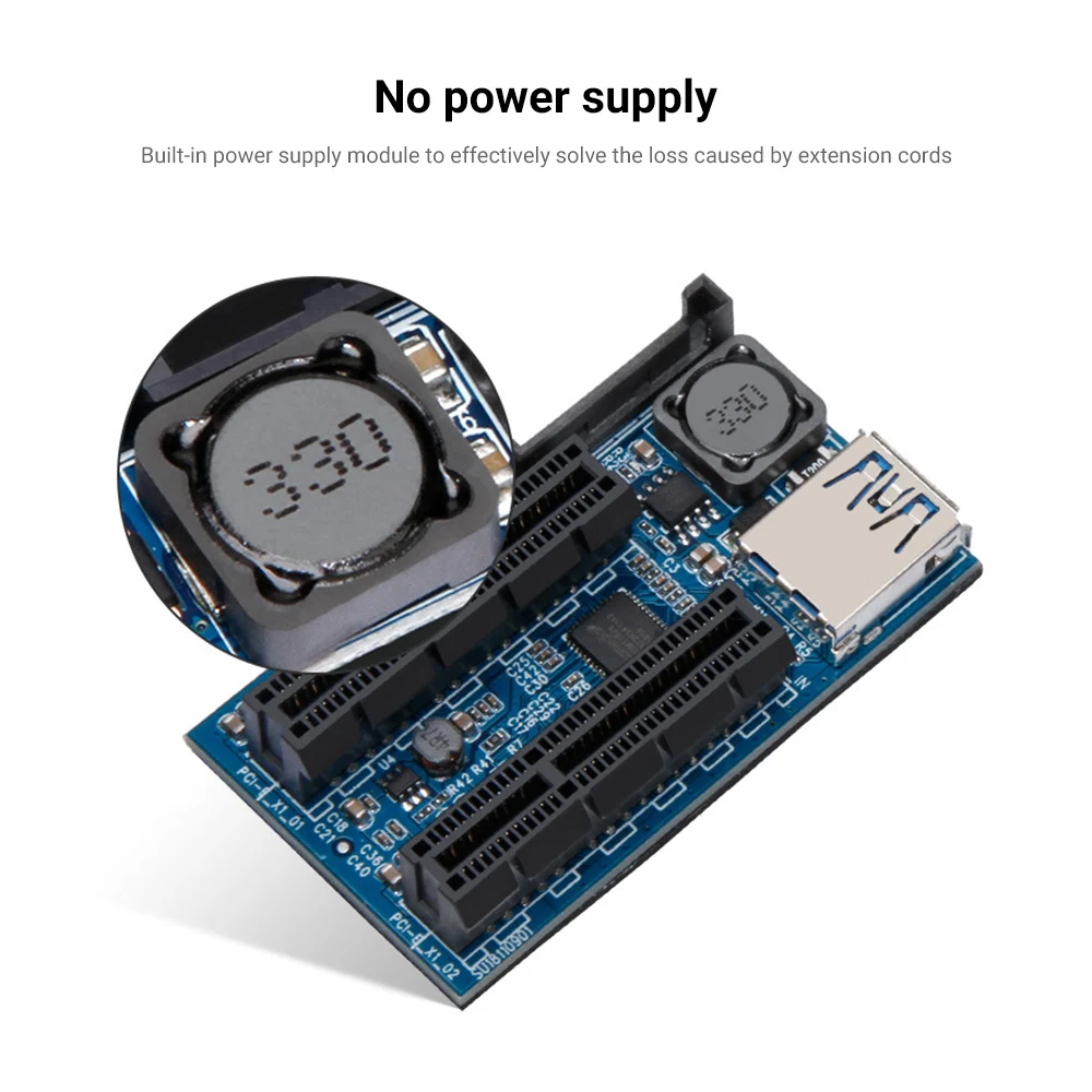 переходная плата pcie x1 на два пор