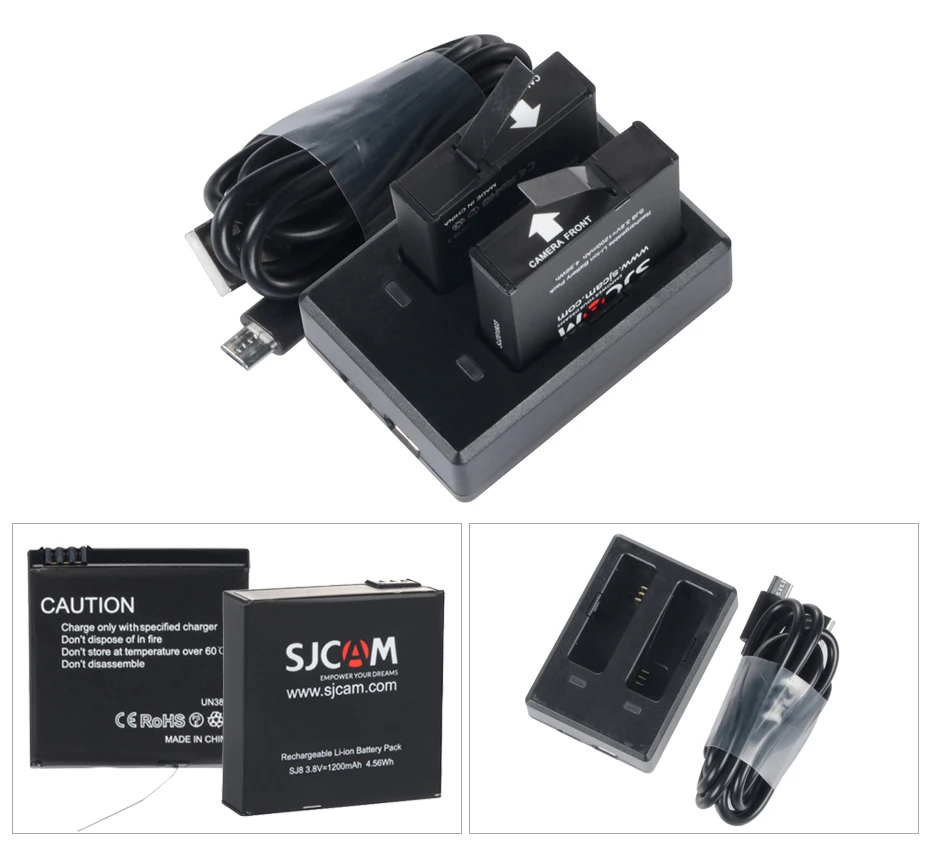 Оригинальная Экшн-камера SJCAM SJ8 серии SJ8 Air& SJ8 Plus и SJ8 Pro 1290P 4K wifi Пульт дистанционного управления Водонепроницаемая Спортивная DV