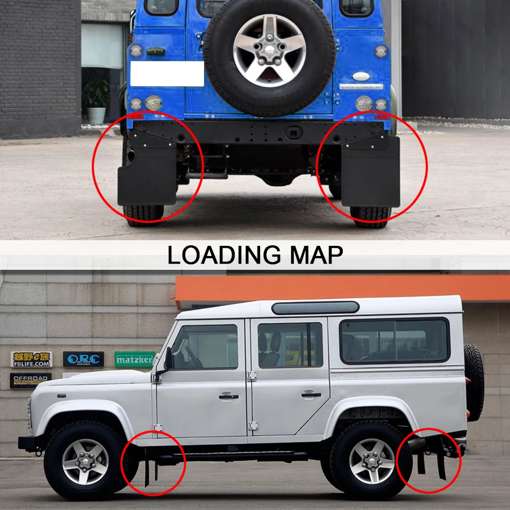 Брызговики для land rover защита от грязи 90 дюймов
