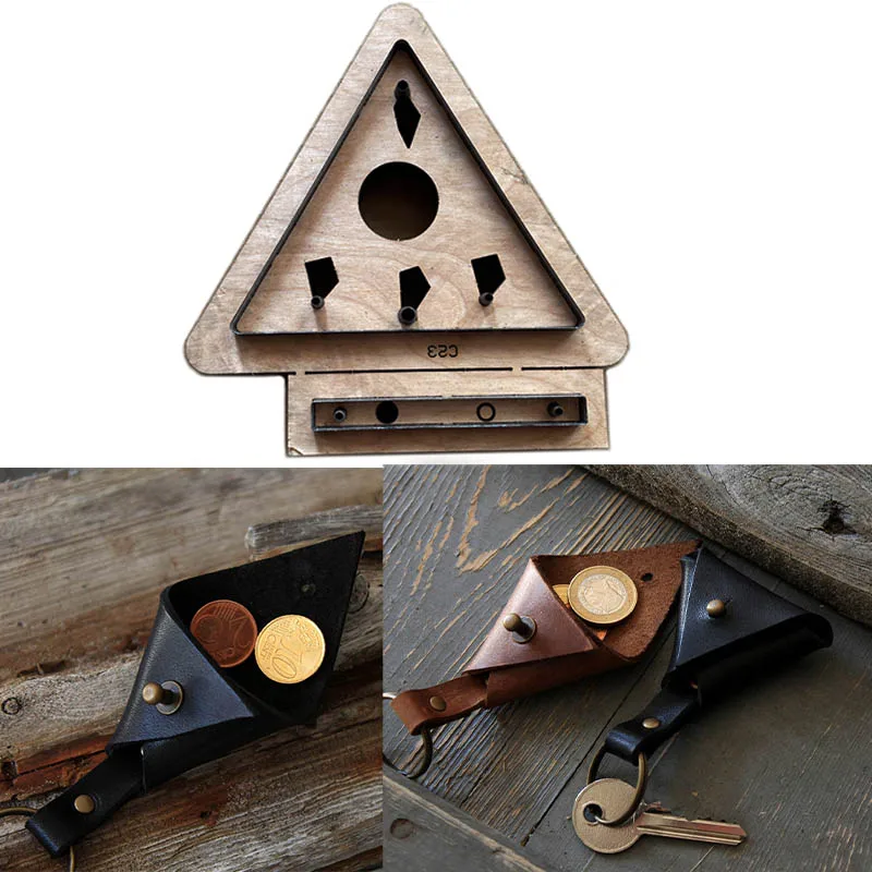 Японское стальное лезвие высечка стальной перфоратор кошелек для монет кольцо