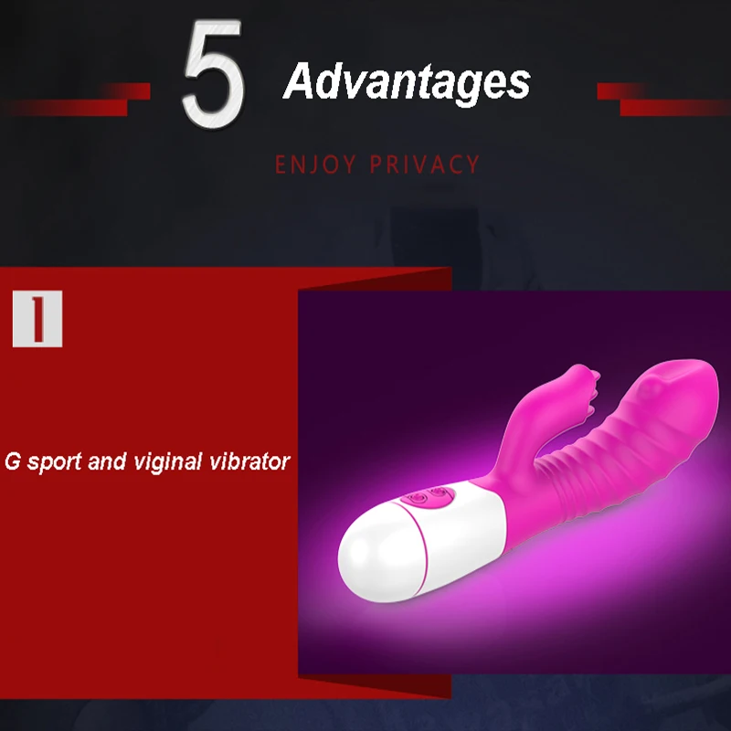 30 Speeds G Spot Dildo Vibrator Sex Toys for Woman Female Vaginal Clitoris Stimulator Magic Wand Tongue Vibrators Women | Красота и