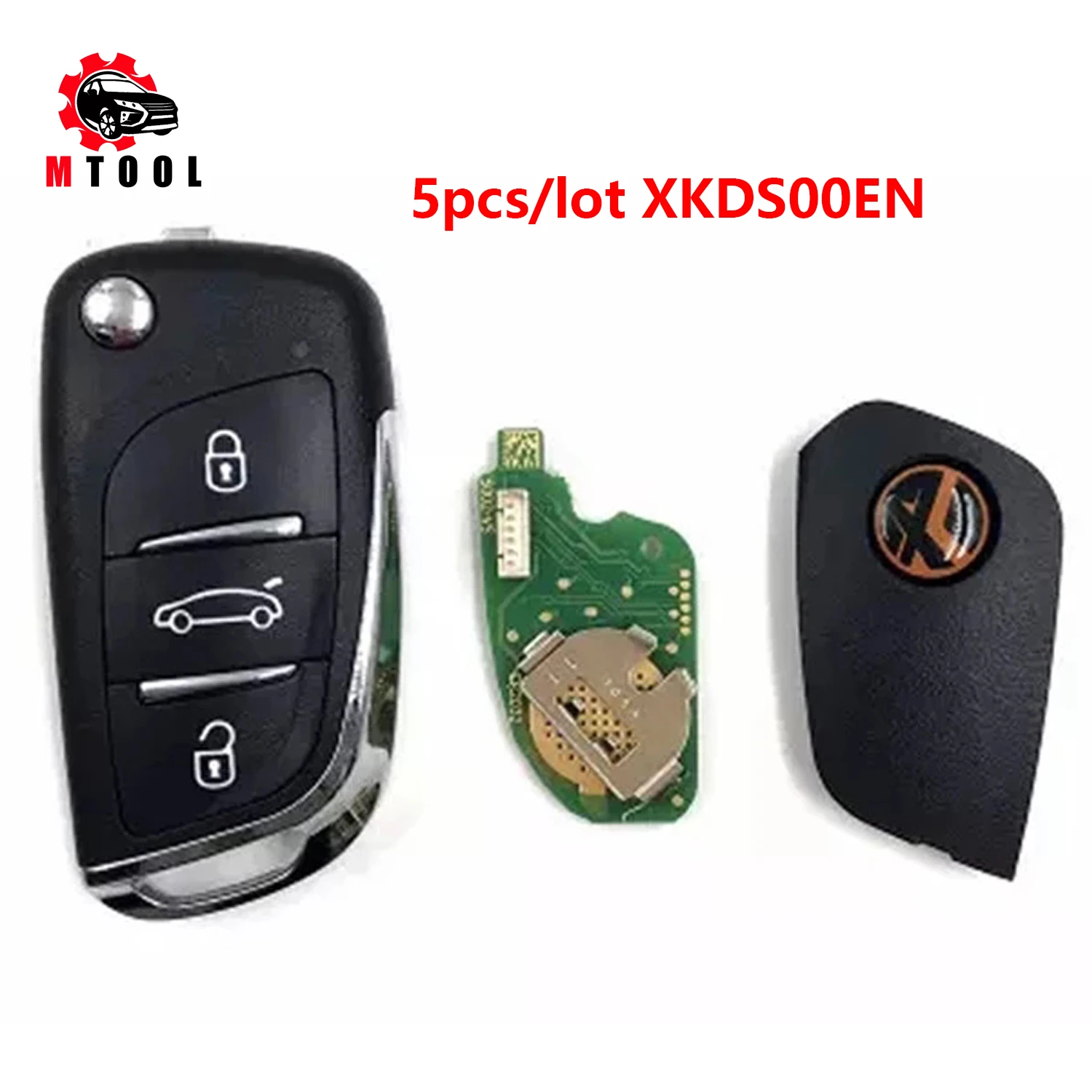 

5 шт. Xhorse 3 кнопки DS Тип VVDI проводной дистанционный ключ XKDS00EN работает с VVDI VVDI2 Mini Key tool max