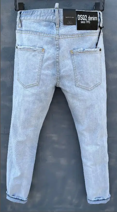 54 plus size for women classic,Authentic DSQUARED2,Retro,Italian brand ,Women/Men Jeans,locomotive,Jogging jeans,DSQ023