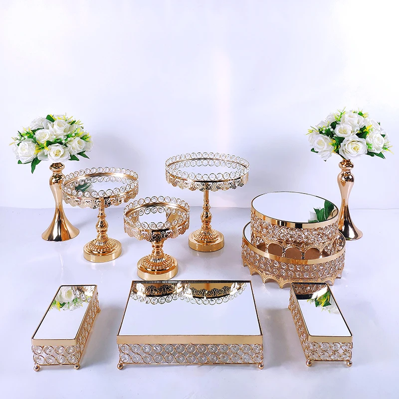 

Р-р 6-15 шт. цвета: золотистый, металлическая, для подставки для пирожных Набор круглых одежда для свадьбы, дня рождения десерт Акрил зеркало к...