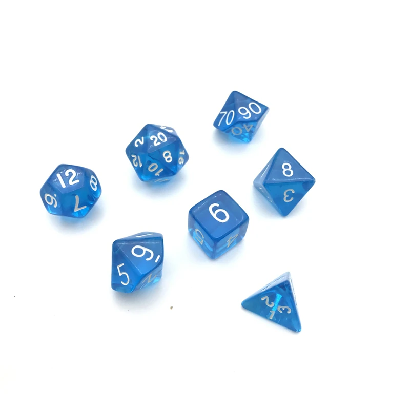 Новинка набор из 7 предметов высокое качество многогранные кости разноцветные