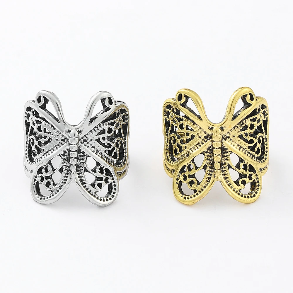 Кольцо в готическом стиле с мотым крестом звездой совой Пчелой планкой