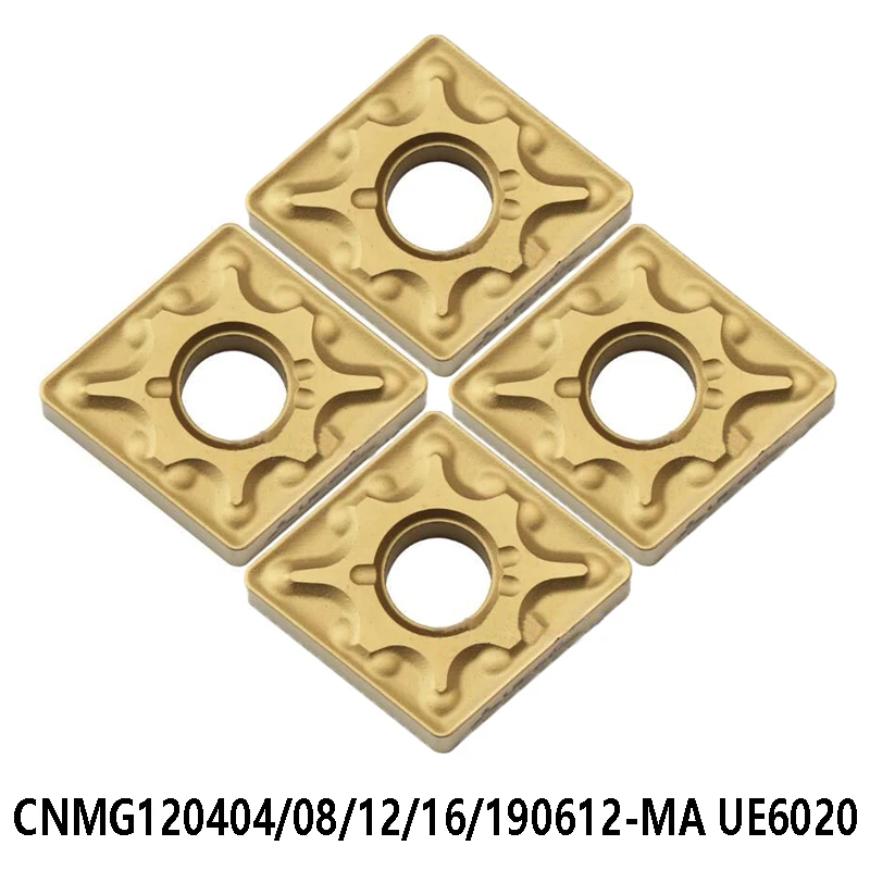 

CNMG CNMG120404 CNMG120408 CNMG120412 CNMG120416 CNMG190612 MA UE6020 Carbide Inserts for Steel Turning Tools Lathe