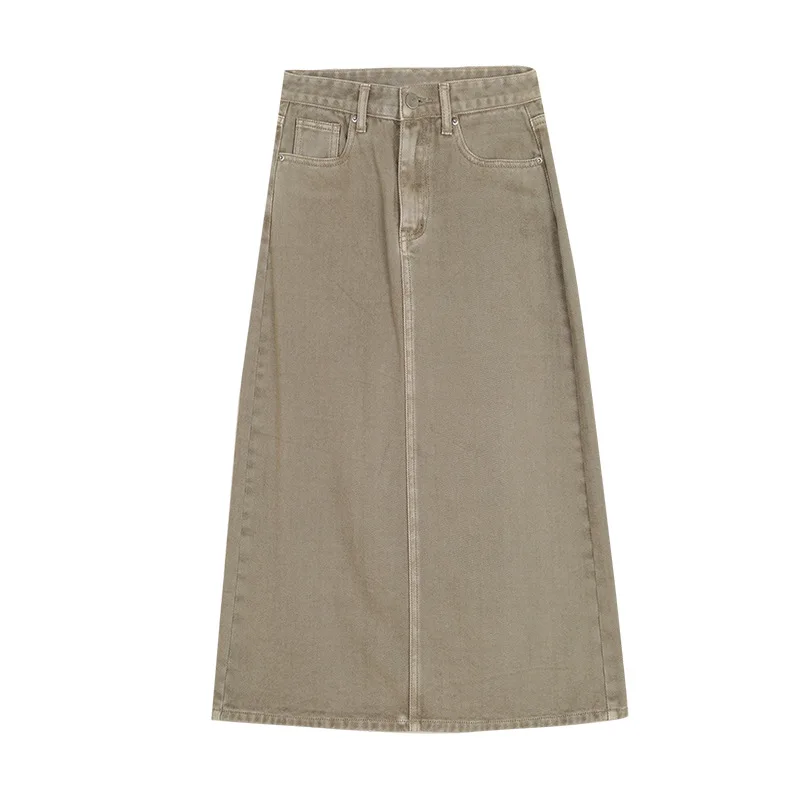 

Spring 2021 New High-waisted Thin Temperament A-word Skirt Female Korean Version of A Hundred A-word Skirt