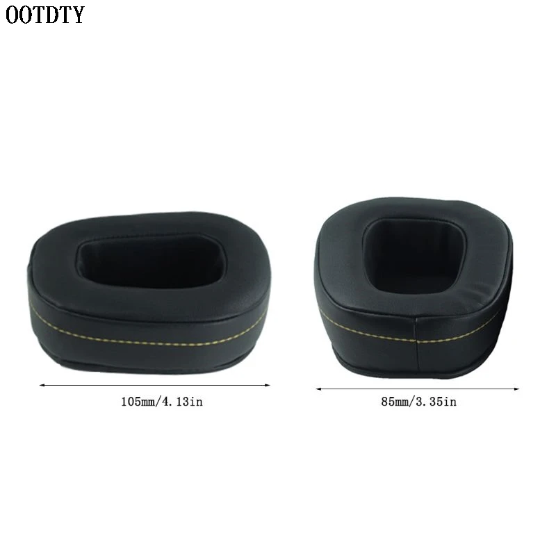 

2PCS Replacement Protein Skin Leather Earpads Soft Foam Ear Cushions Cover for DENON AH-D600 AH-D7100 Headphones Headset