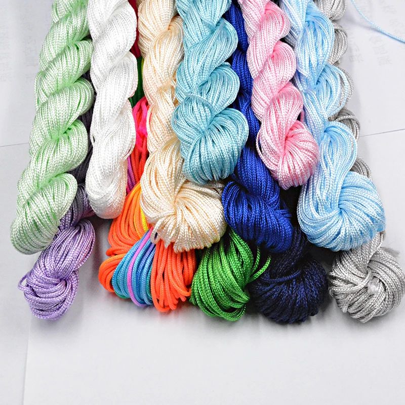 

NEW 30 Colors 1.0mm 22M Nylon Cord Thread Chinese Knot Macrame Rattai Braided String DIY for Jewelry Making Bracelet&Necklace