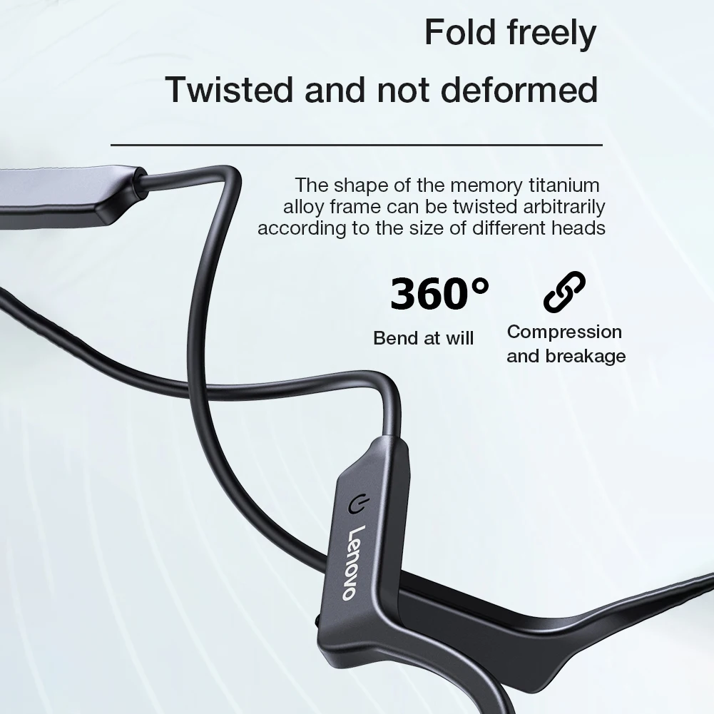 

Lenovo X4 Bone Conduction Bluetooth 5.0 Headphones Open Ear Sport Earphones Mini Sports Gaming Headset Hifi Stereo Bass