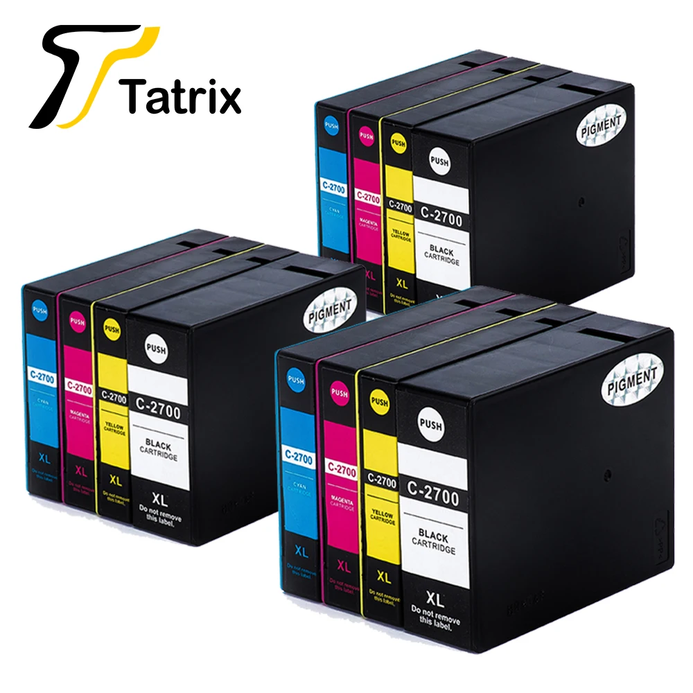 Tatrix PGI 2700 PGI2700 2700XL совместимый чернильный картридж для принтера Canon MAXIFY iB4070 MB5170 MB5470