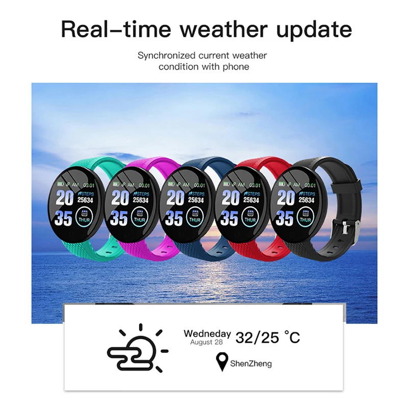 

B28 Smart Watches Heart Rate Watch Smart Wristband Sports Watches Tracker Smart Band Waterproof Pedometer Smartwatch Android A2