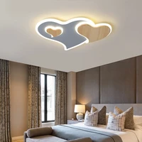 double heart style led ceiling lights for living room bedroom kitchern lights decoration adjustable brightness light fixtures