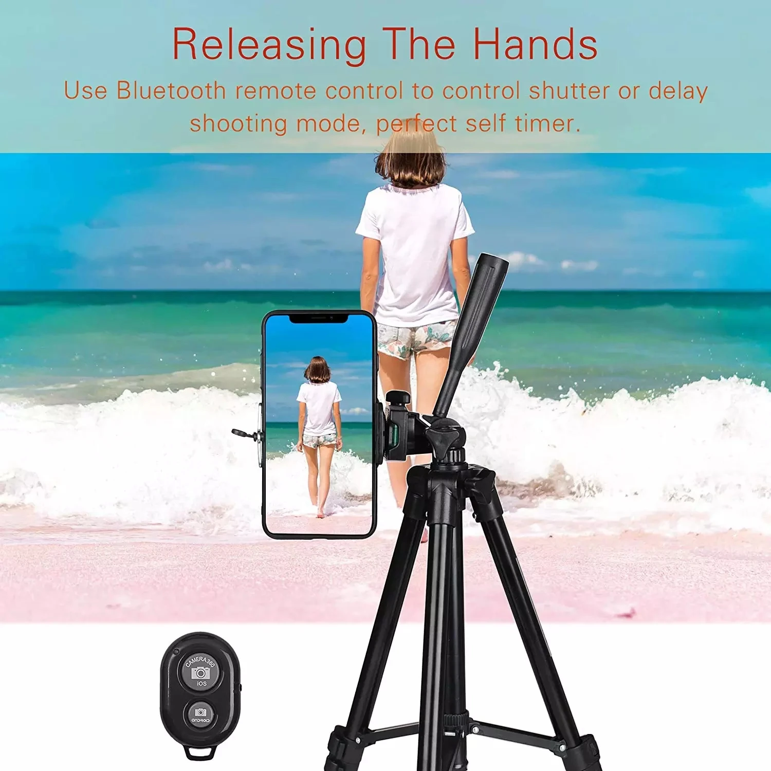 Najtaniej Statyw Z Uchwytem Na Telefon Komórkowy Lub Kamerę, Tripod, Uchwyt, Stojak, Przenośny, IPhone, Canon, Sony, Nikon