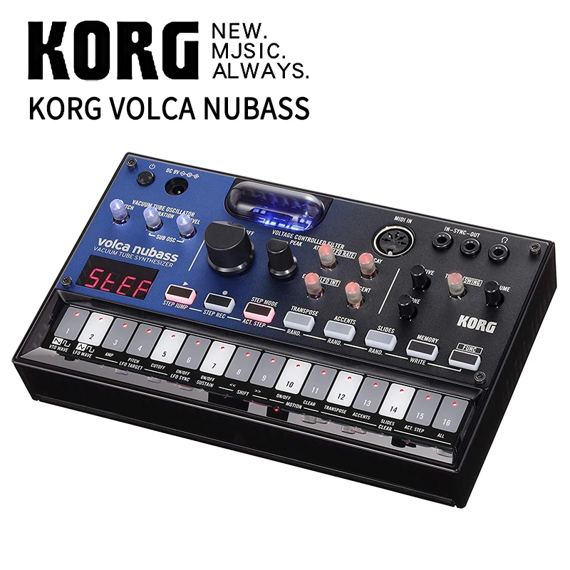 Аналоговый синтезатор клавиатуры с вакуумной трубкой Korg volca nubass | Спорт и