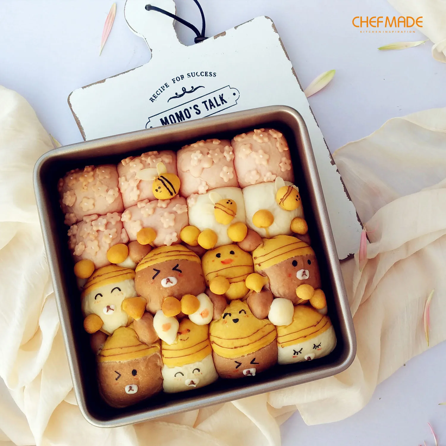 CHEFMADE 8 5 дюймов торта с съемное дно антипригарным покрытием квадратный чизкейк