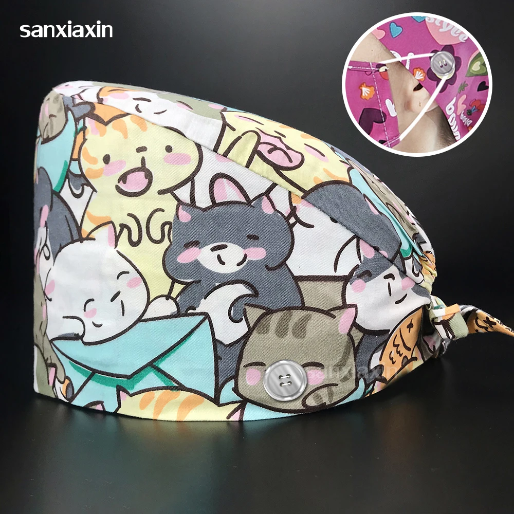 Оптовая продажа хирургической медсестры лаборатории медицинские шапочки с