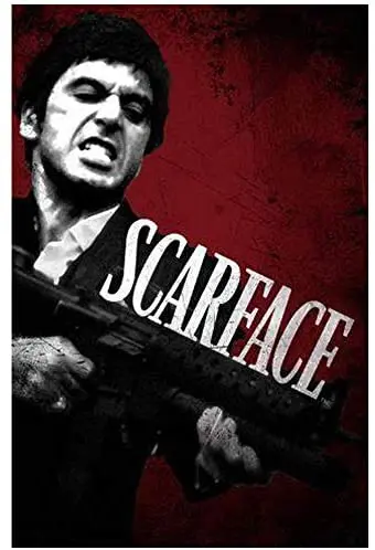 

Scarface Movie Poster Vintage Metal Tin Sign, Wall Decor for Bars, Restaurants, Cafes, Pubs 12 x 8 Inch