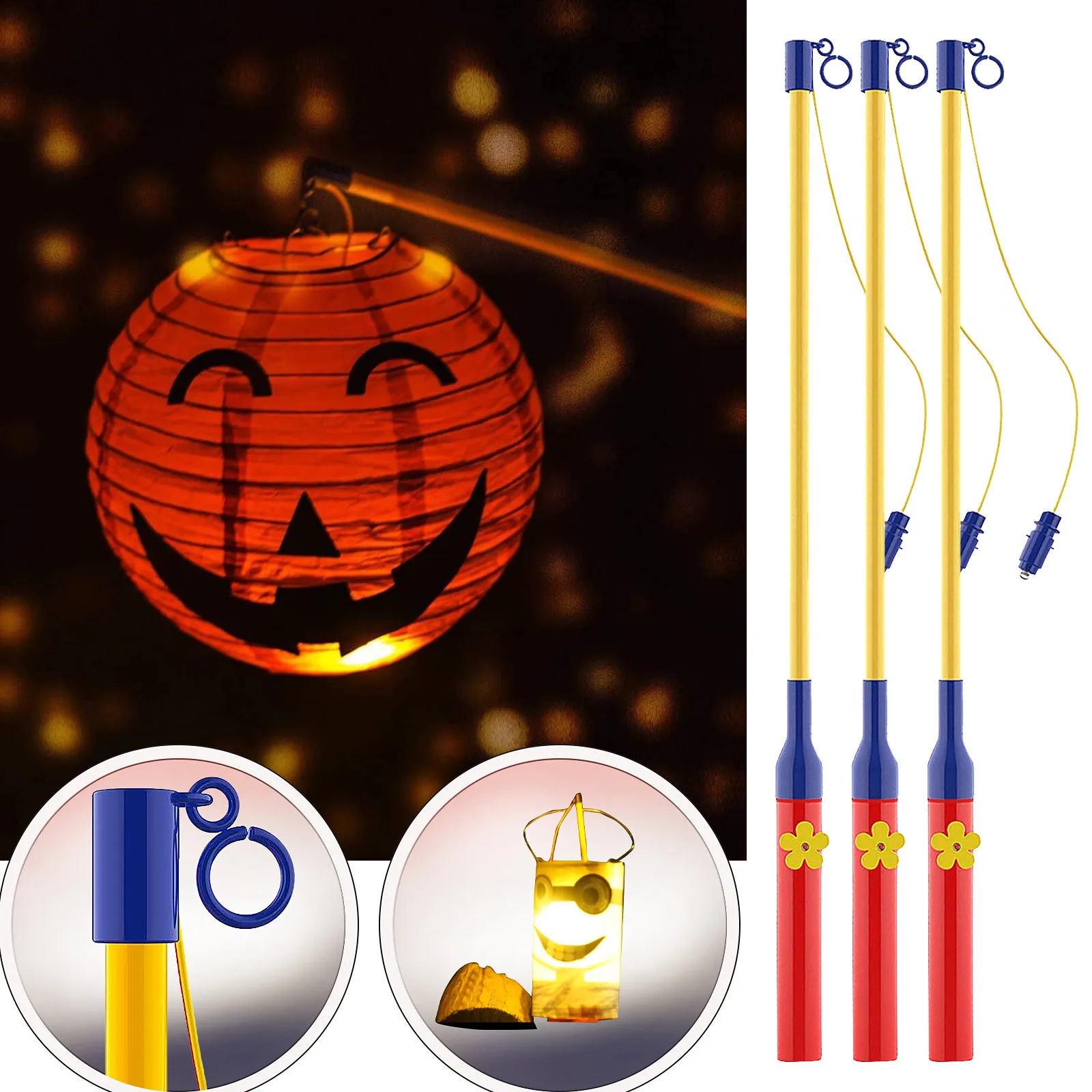 Детский Электрический фонарь со светодиодной подсветкой 3 шт. 50 см | Игрушки и