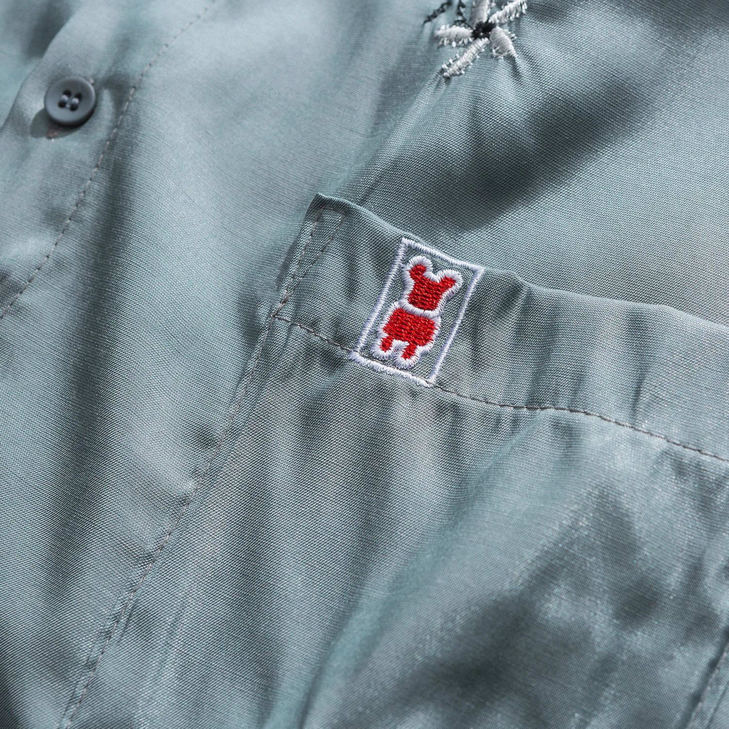 С цветочной вышивкой Рубашки Для мужчин в стиле хип хоп 2020 Японская уличная