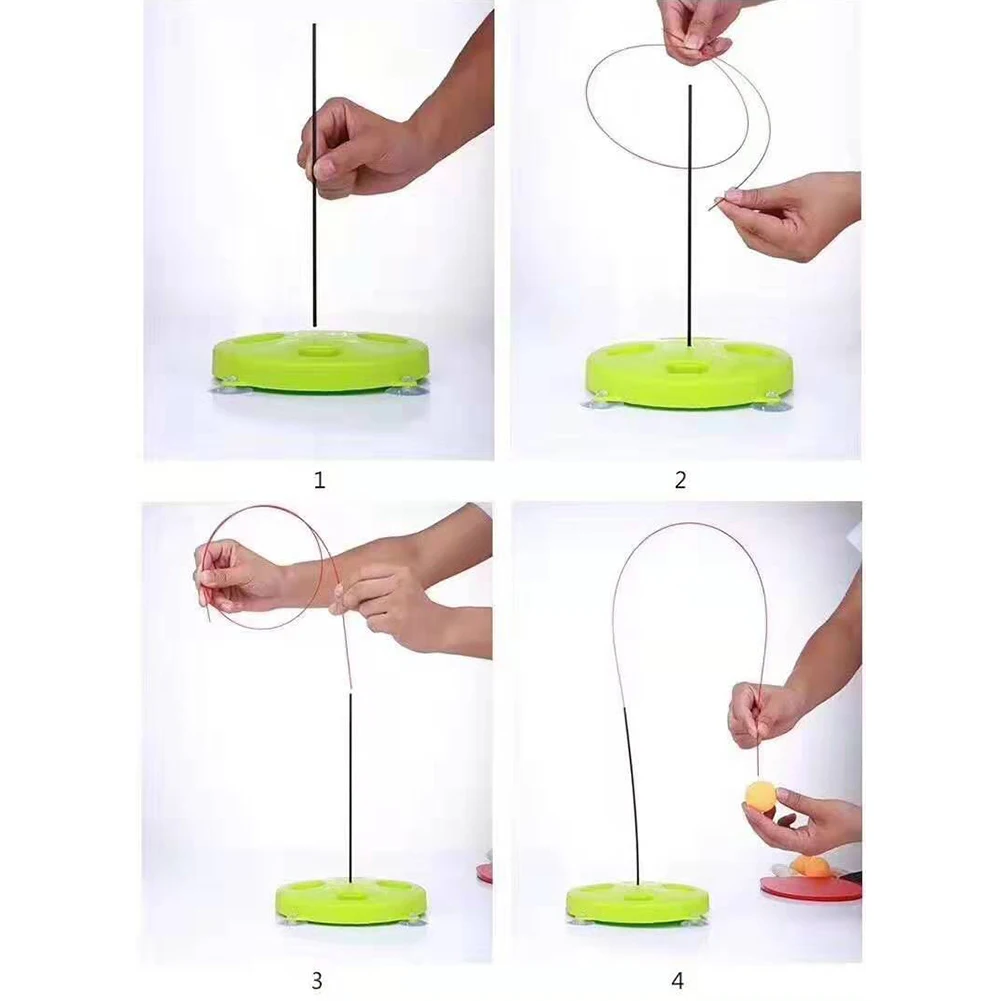 

Training Pong Beginner Soft Shaft Rebound Fixed Table Tennis Trainer Equipment Adjustable Leisure Sports Elastic Universal