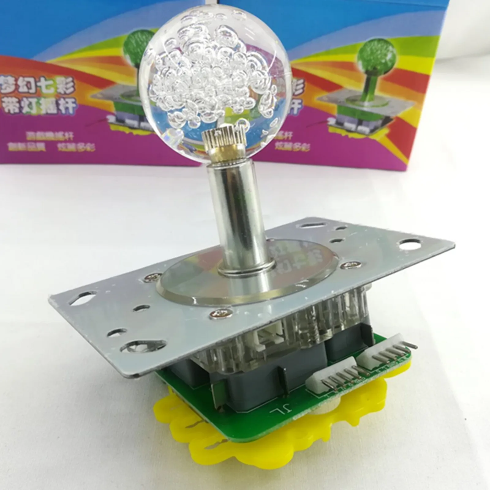 

Цветной СВЕТОДИОДНЫЙ джойстик для аркадных игр 4-8 way 12 В с подсветкой для шкафа Jamma Mame