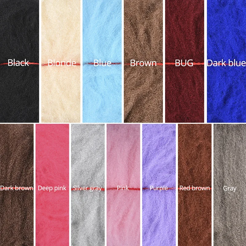 Окрашенные грязные BraidsPile BraidsHair PomponFix ремонтный переиздание космический SilkAfrican