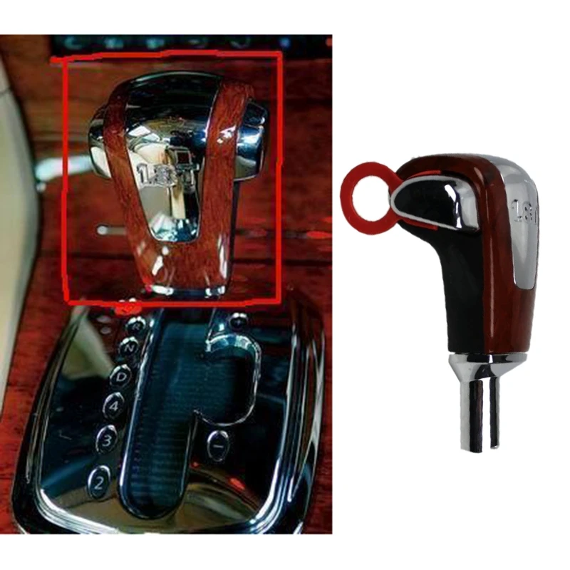 Кнопка переключения передач автоматической коробки передач из вишневого дерева и хрома для Passat B5 1.8T 1999-2004 3BD713139.