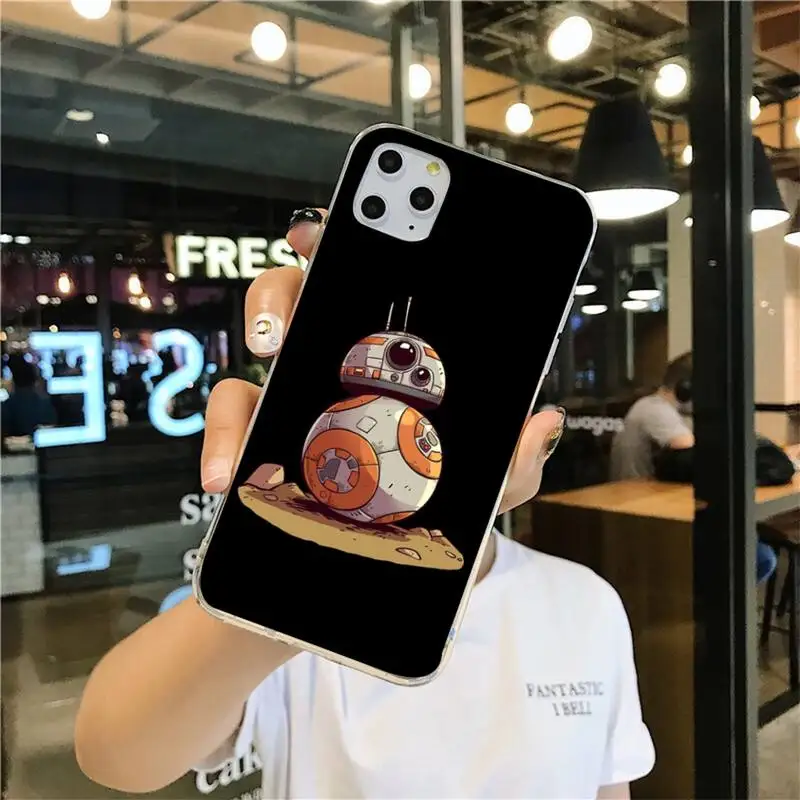 BB8 BB 8 R2D2 робот для мобильного телефона чехлы iphone 12 11 Pro Max Мини XS 7 6 6S Plus X 5S SE 2020 XR