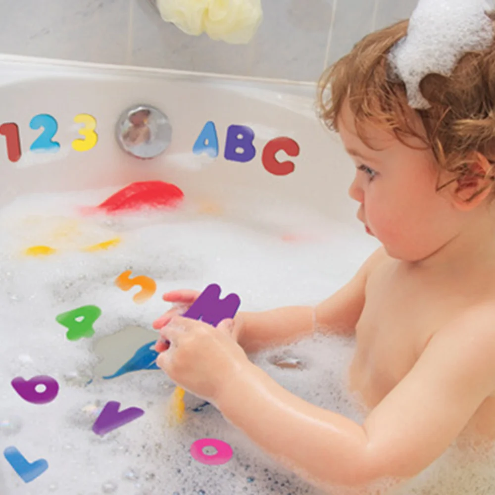 

36Pcs Baby Bath Letters & Numbers Safety Educational Learning Water Classic Toys