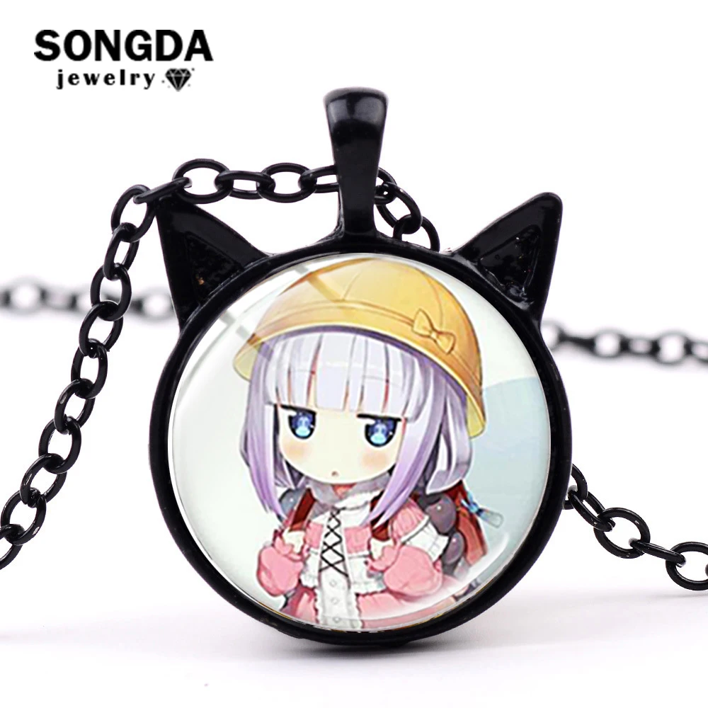 SONGDA Новые Kawaii Kanna Камуи с украшением в виде кошачьих ушек подвеска форме Цепочки и