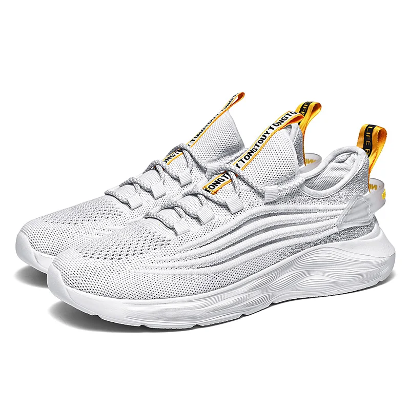

Casual sapatos de shoe men mesh on casual lightweight white informales Shoes man causal sneakers trainers hot slip sale Fashion