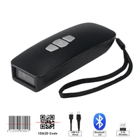 1d ccd barcode scanner 2d portable mini bluetooth barcode reader wireless qr code scanner long working time with battery memory