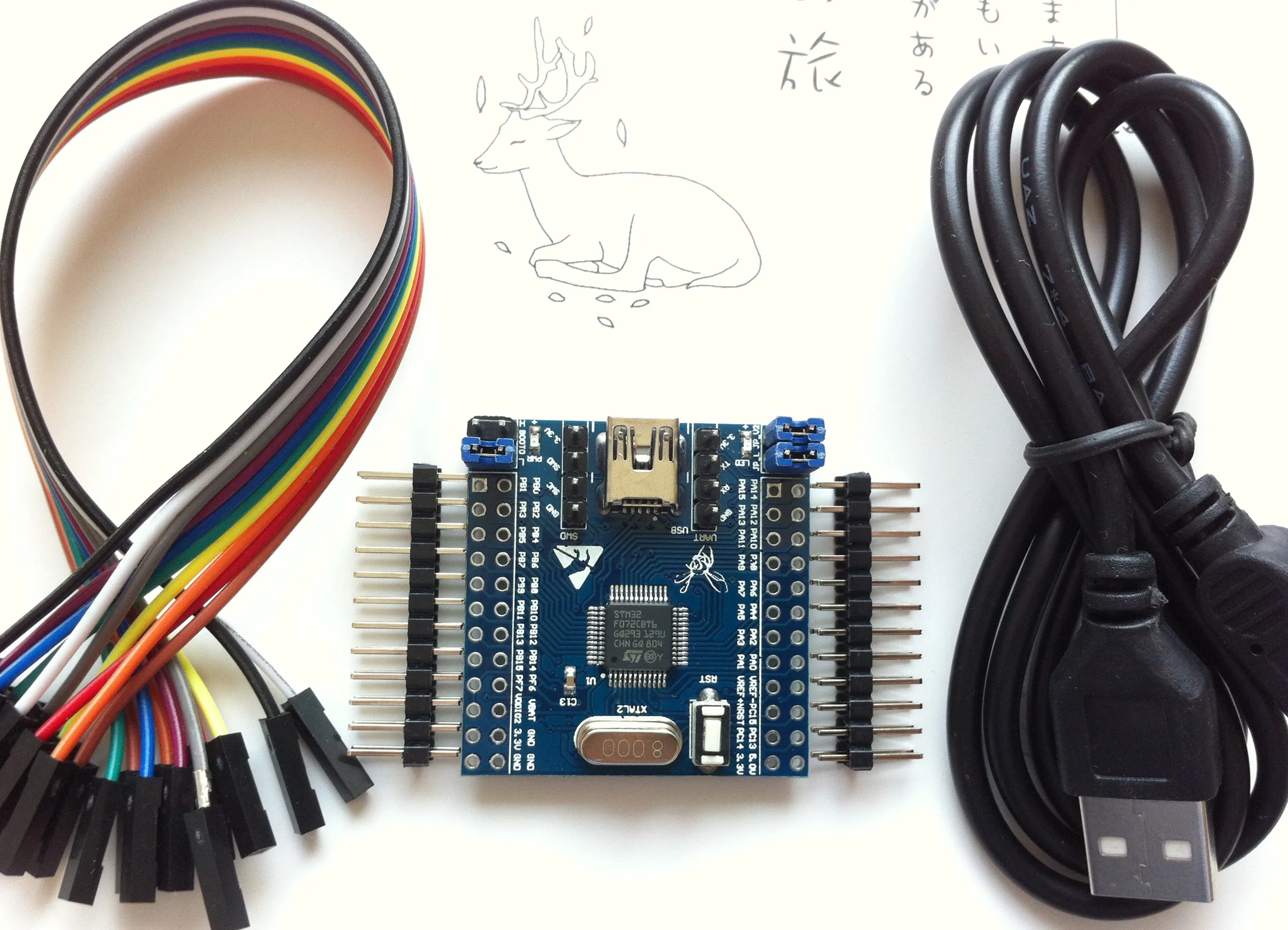 STM32F072CBT6 основная плата минимальная системная макетная STM32F072 мини плата|Детали и