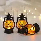 Светодиодные фонари в виде тыквы, черепа, пони на Хэллоуин, украшения на Хэллоуин для дома, праздничный светильник для бара, вечеринки, масляная лампа, подвесная масляная лампа