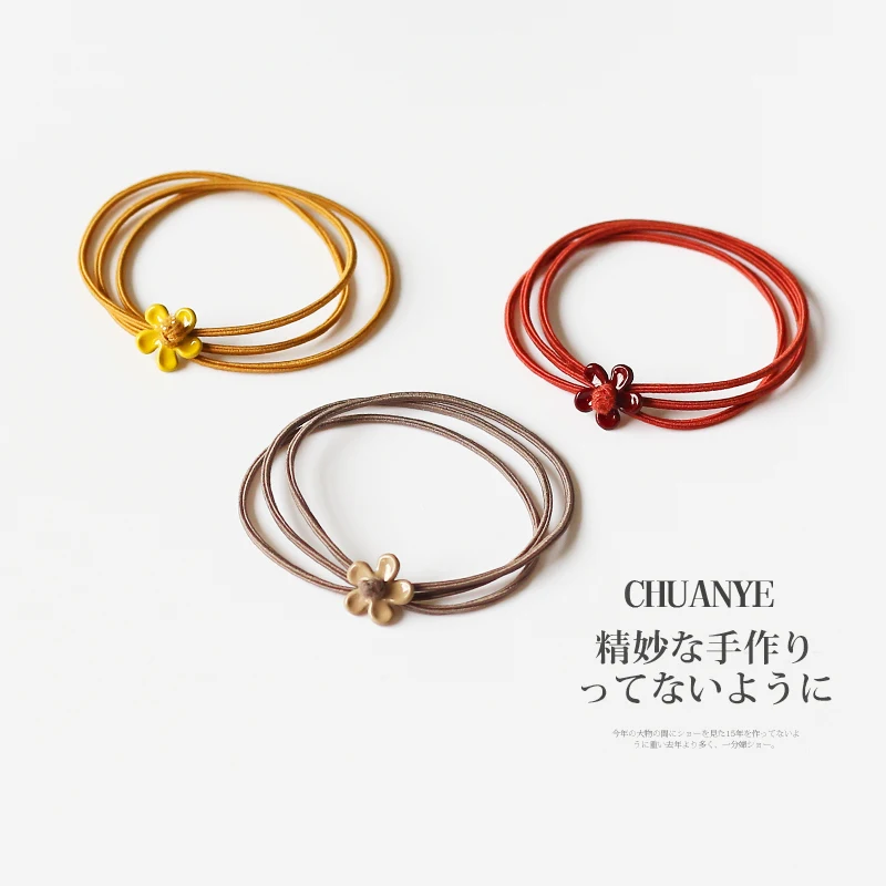 

Head rope hair circle hair rope rubber band florete Korea lovely and pure and fresh simple Sen female tie hair INS web celebrity